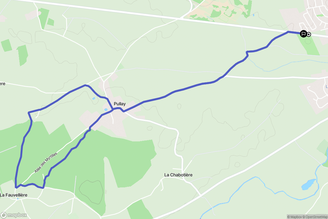 Verneuil d'Avre et d'Iton : carte du parcours de randonnée - France