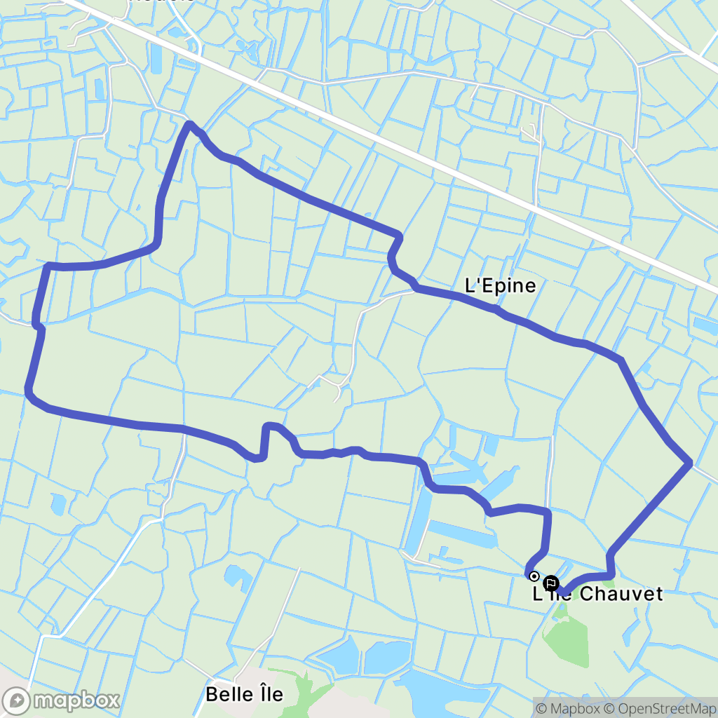 Bois-de-Céné : carte du parcours de randonnée - France