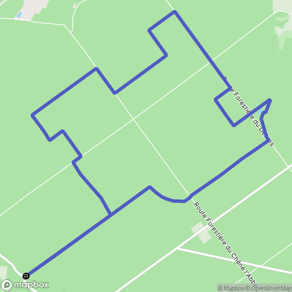 Montamisé : carte du parcours de randonnée - France