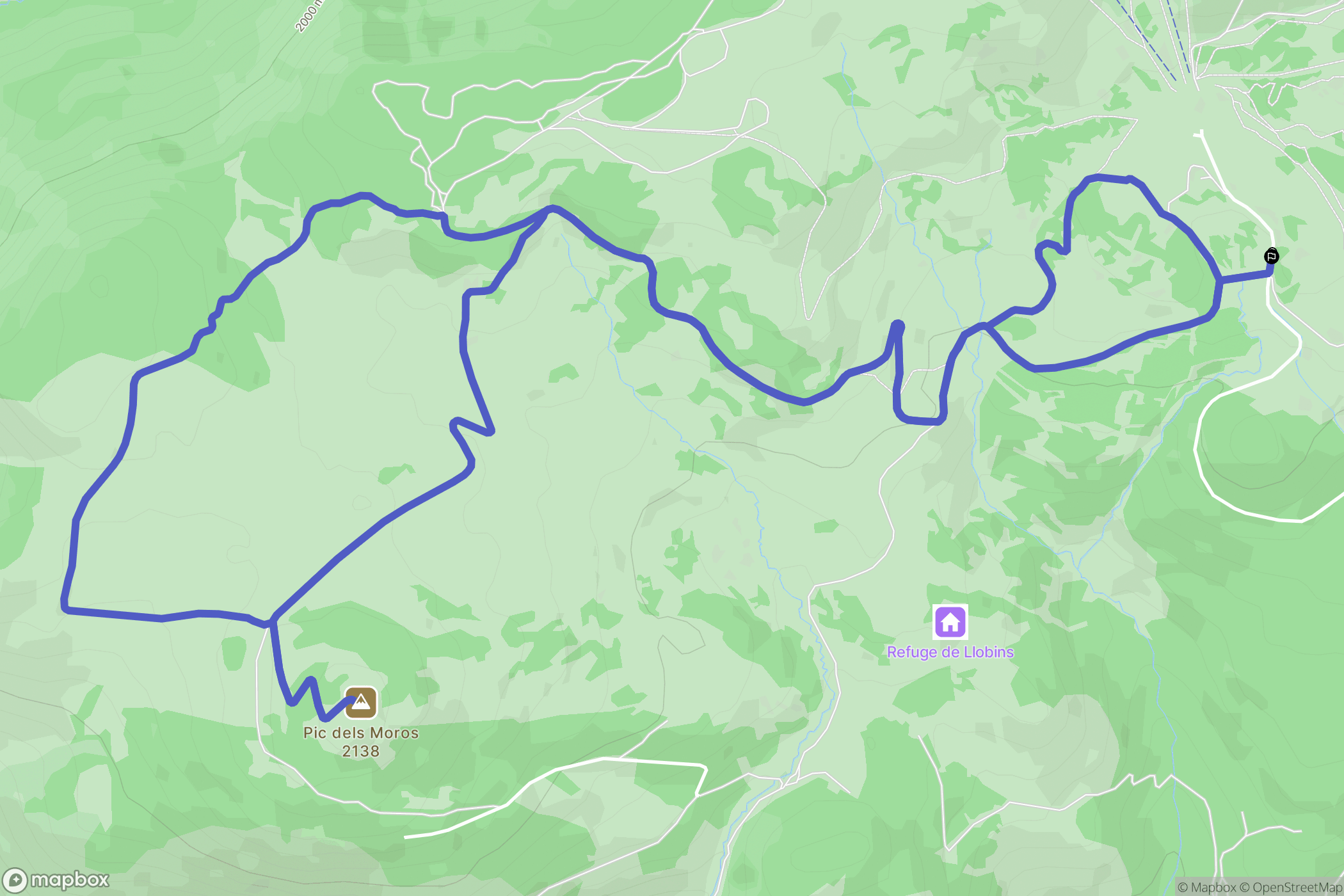 Font-Romeu-Odeillo-Via : carte du parcours de randonnée - France