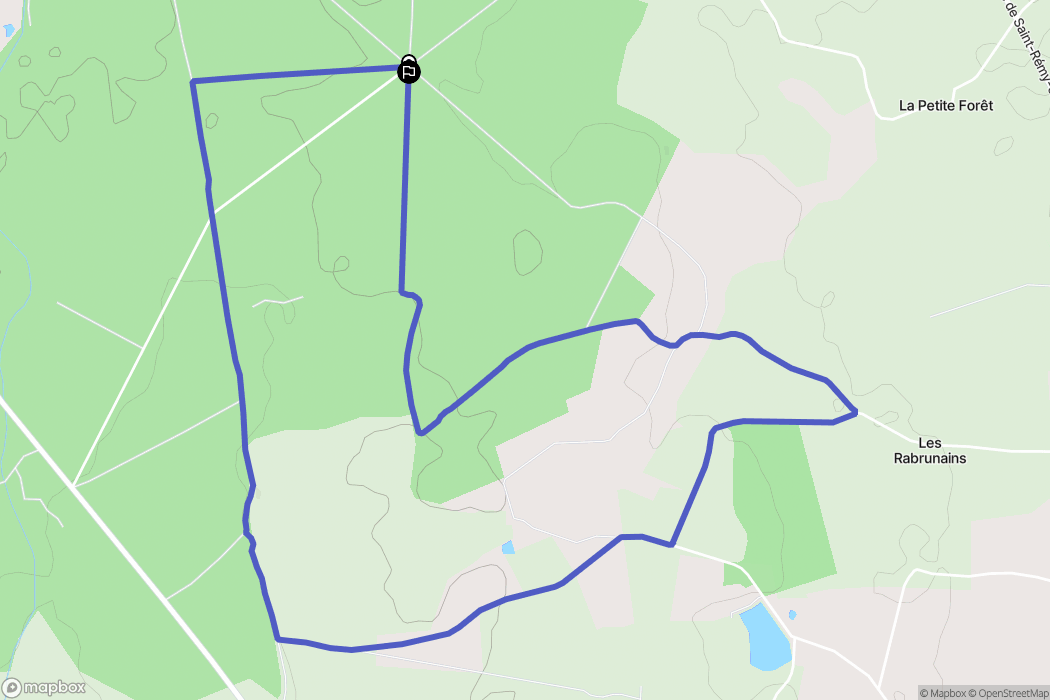 Saint-Didier-la-Forêt : carte du parcours de randonnée - France