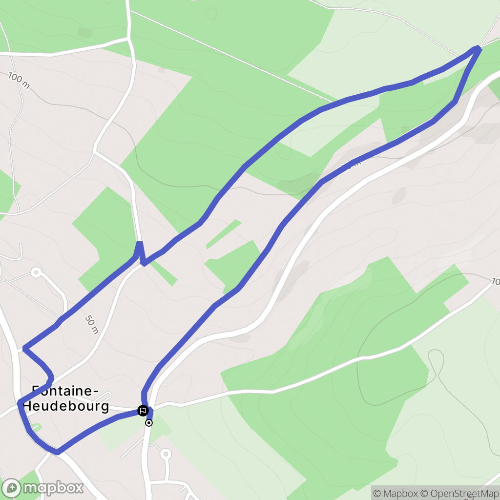 Clef-Vallée-d'Eure : carte du parcours de randonnée - France
