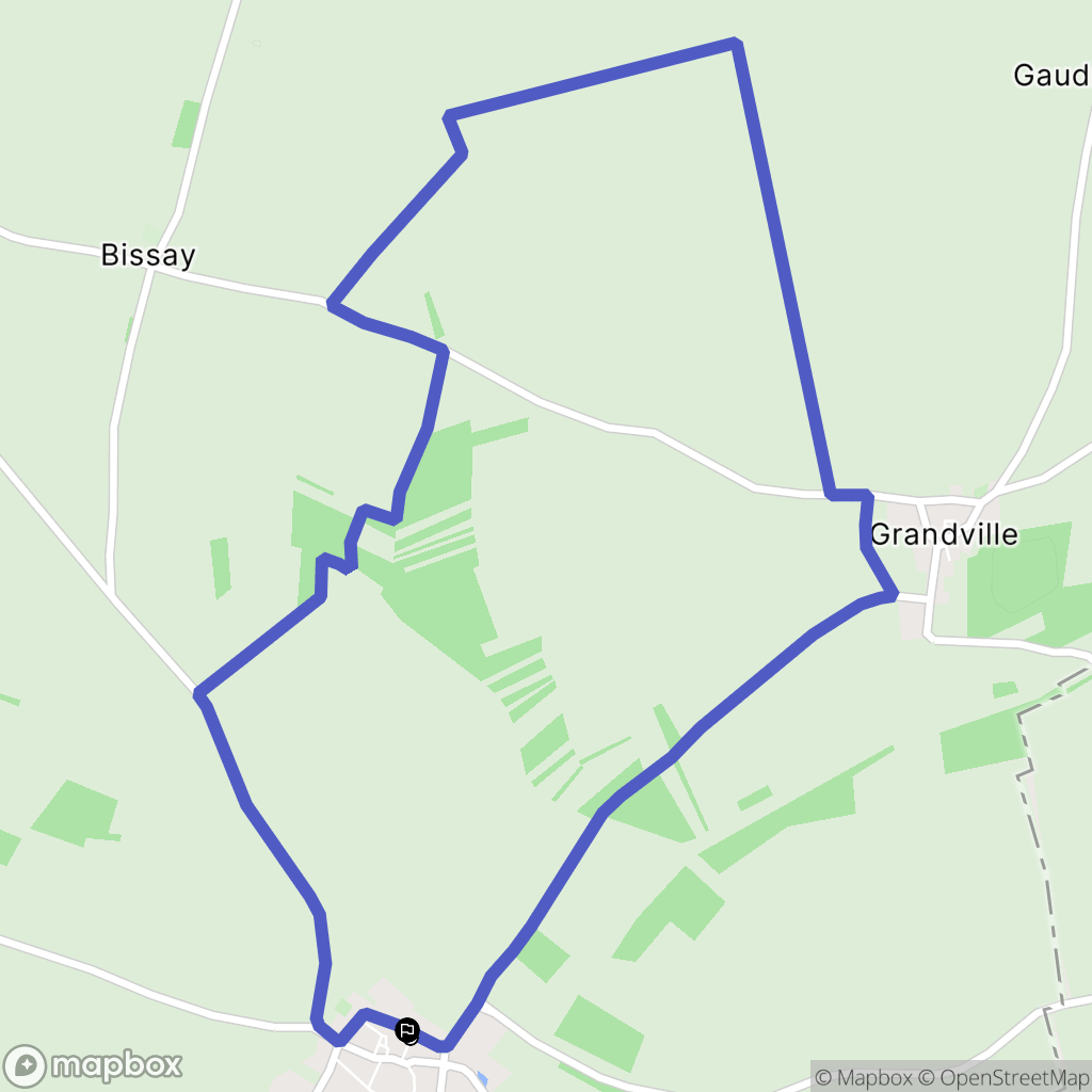 Gommerville : carte du parcours de randonnée - France