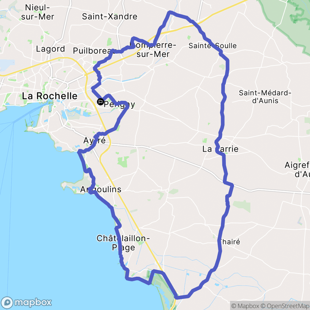 Perigny : carte du parcours de randonnée - France