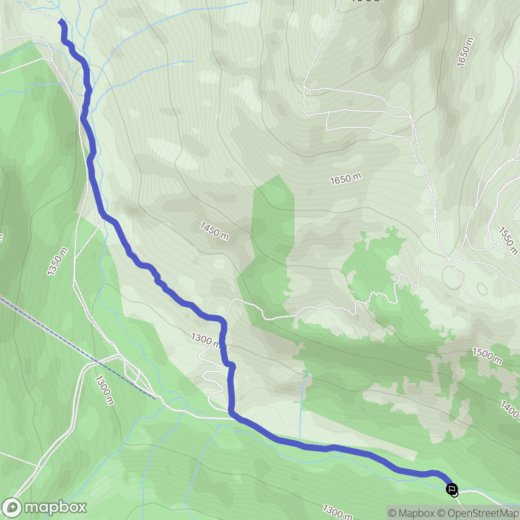 Taninges : carte du parcours de randonnée - France