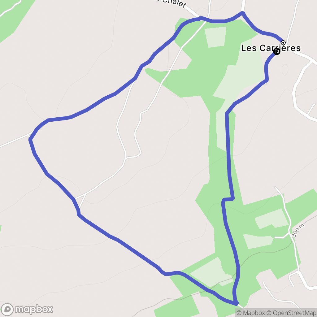 Trept : carte du parcours de randonnée - France