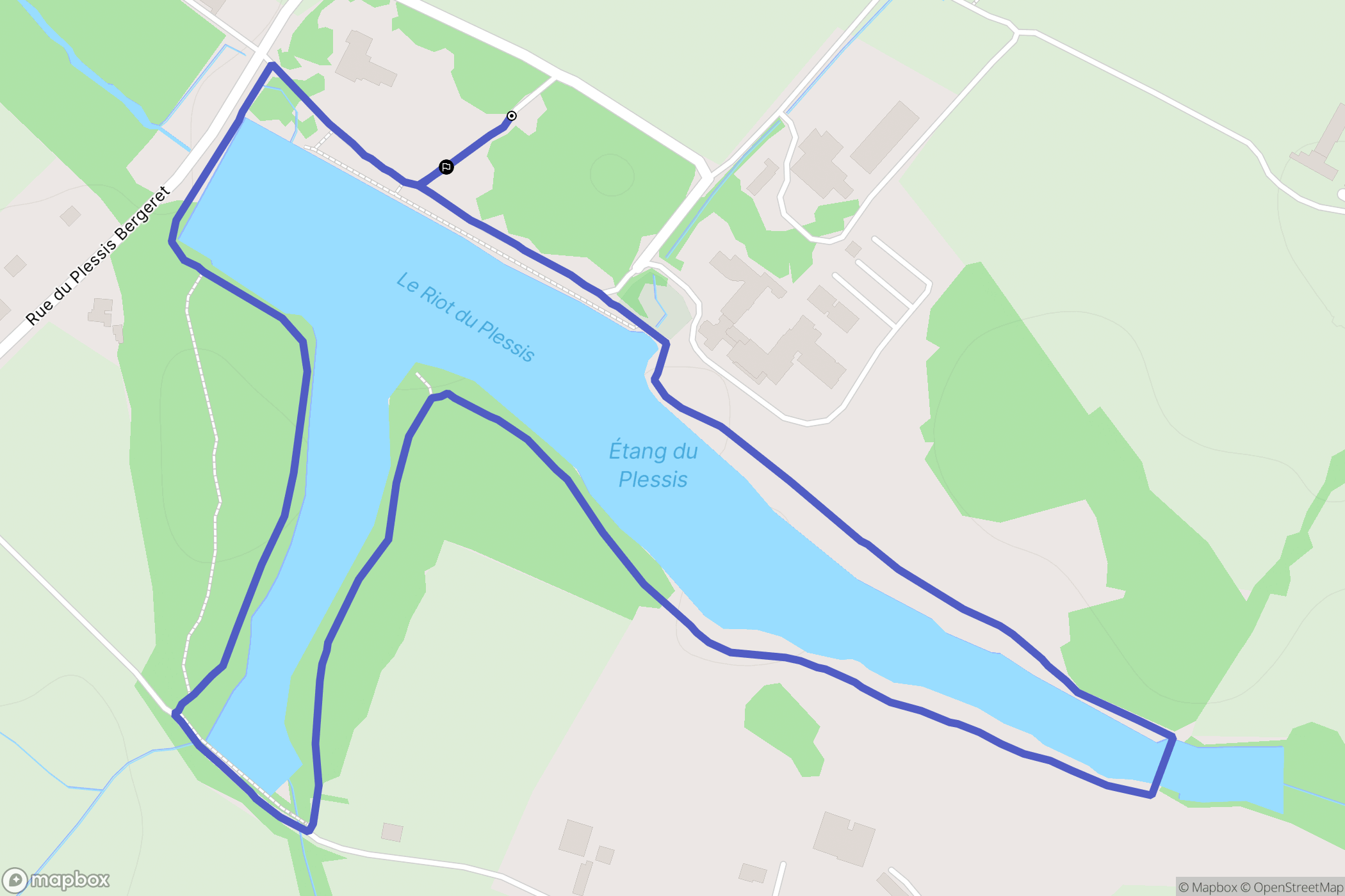 La Ferrière : carte du parcours de randonnée - France