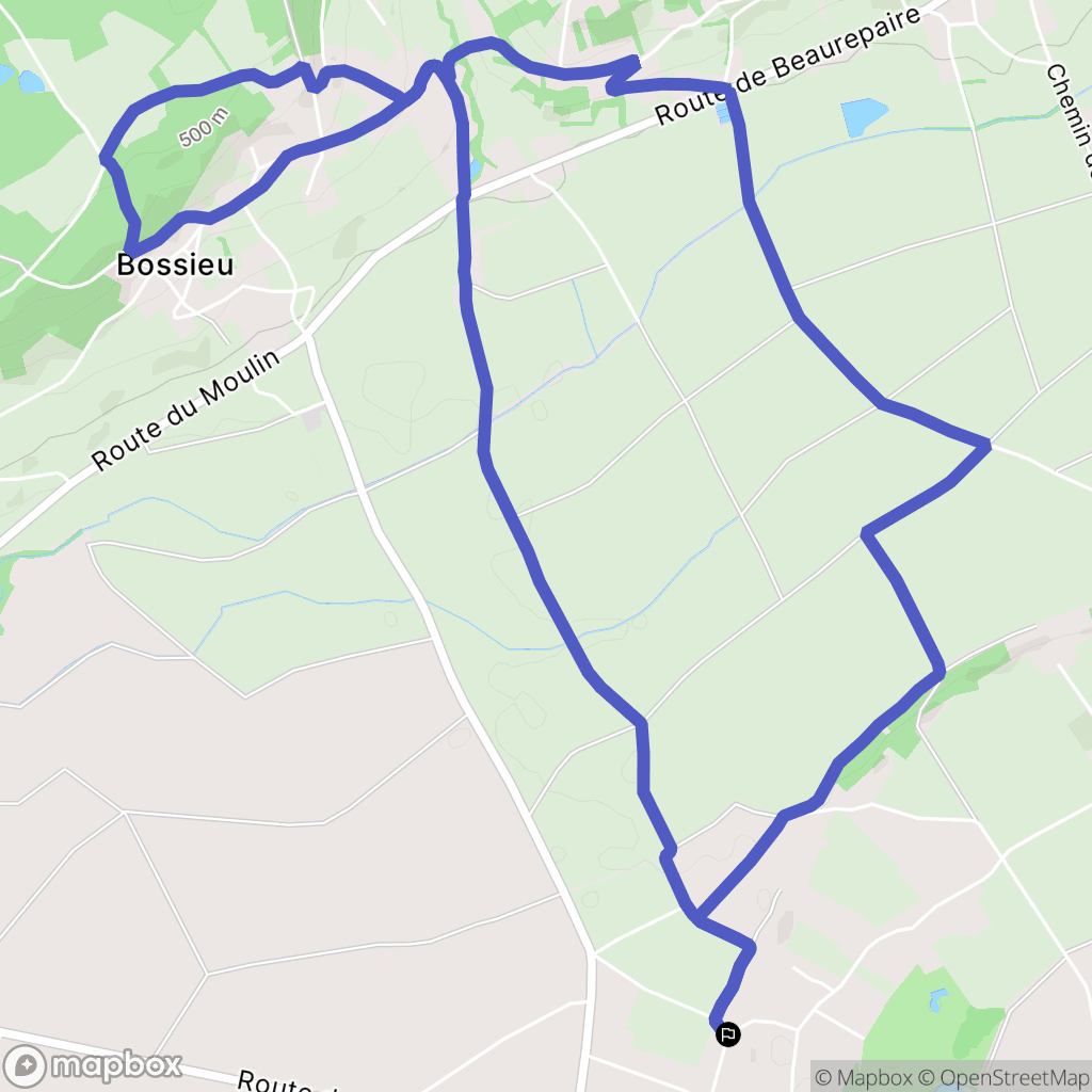 Faramans : carte du parcours de randonnée - France