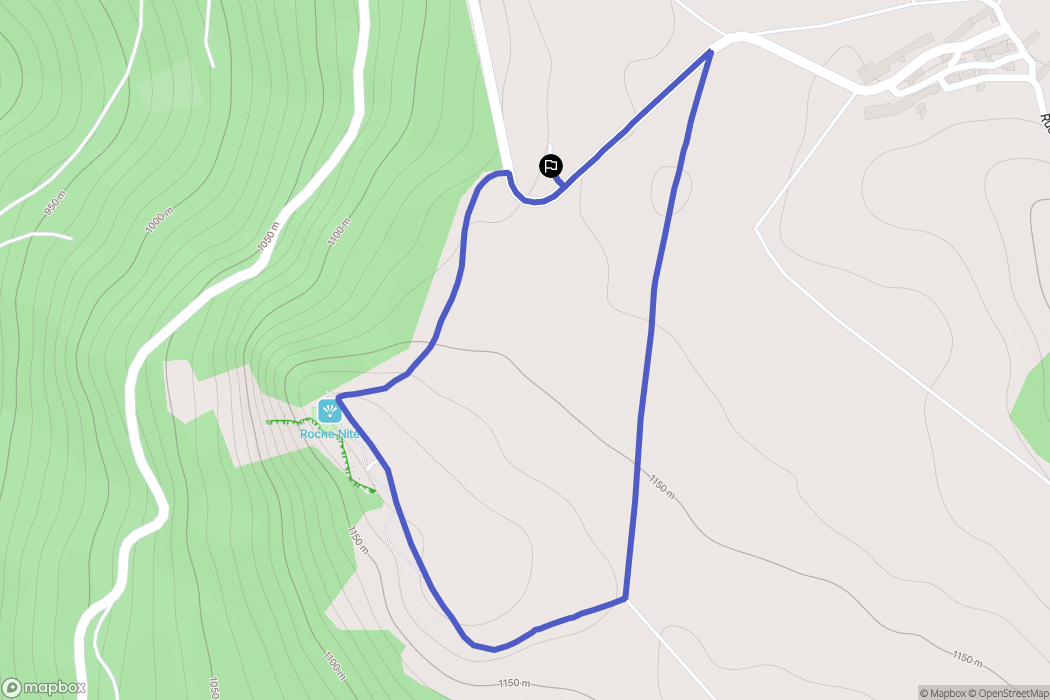 Valbeleix : carte du parcours de randonnée - France