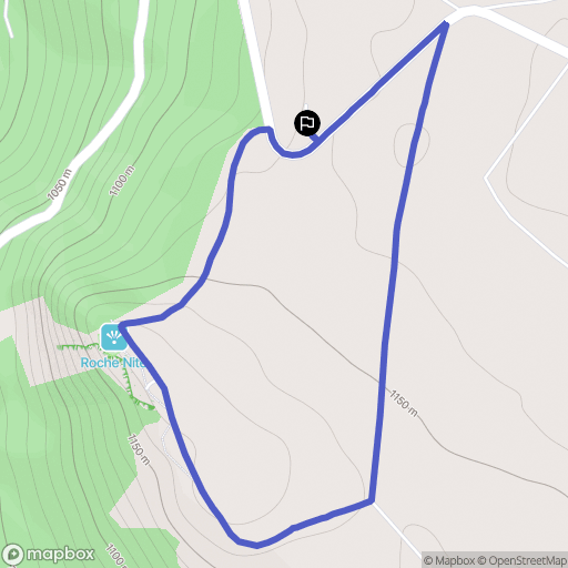 Valbeleix : carte du parcours de randonnée - France
