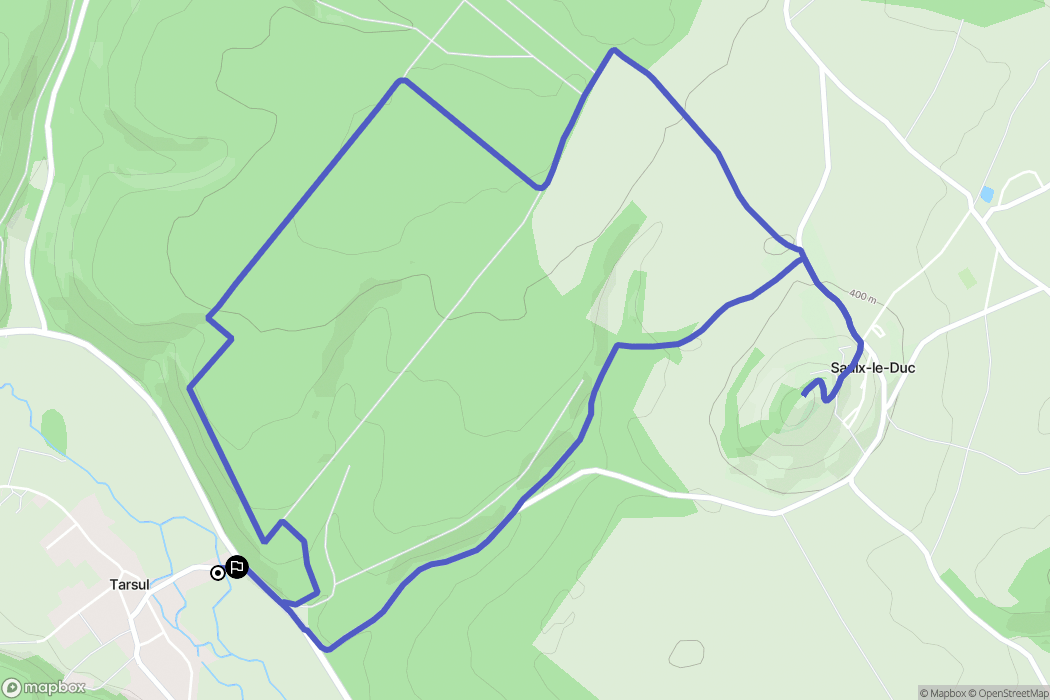 Tarsul : carte du parcours de randonnée - France