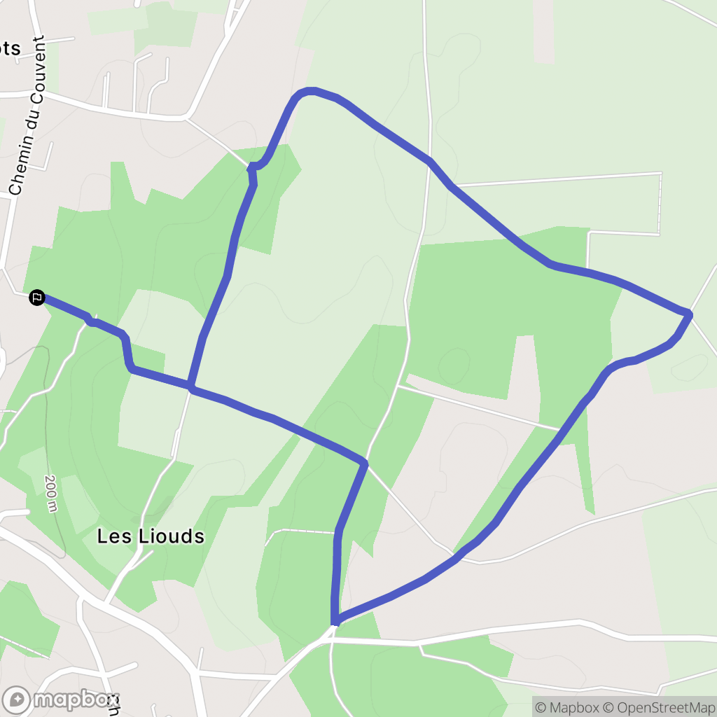 Roussillon : carte du parcours de randonnée - France