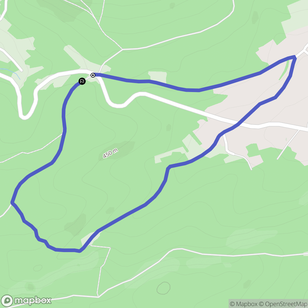 Taintrux : carte du parcours de randonnée - France