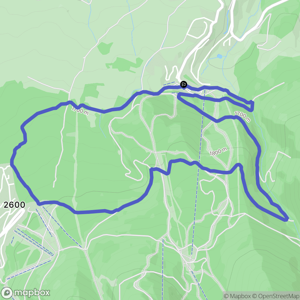 Saint-Pierre-dels-Forçats : carte du parcours de randonnée - France