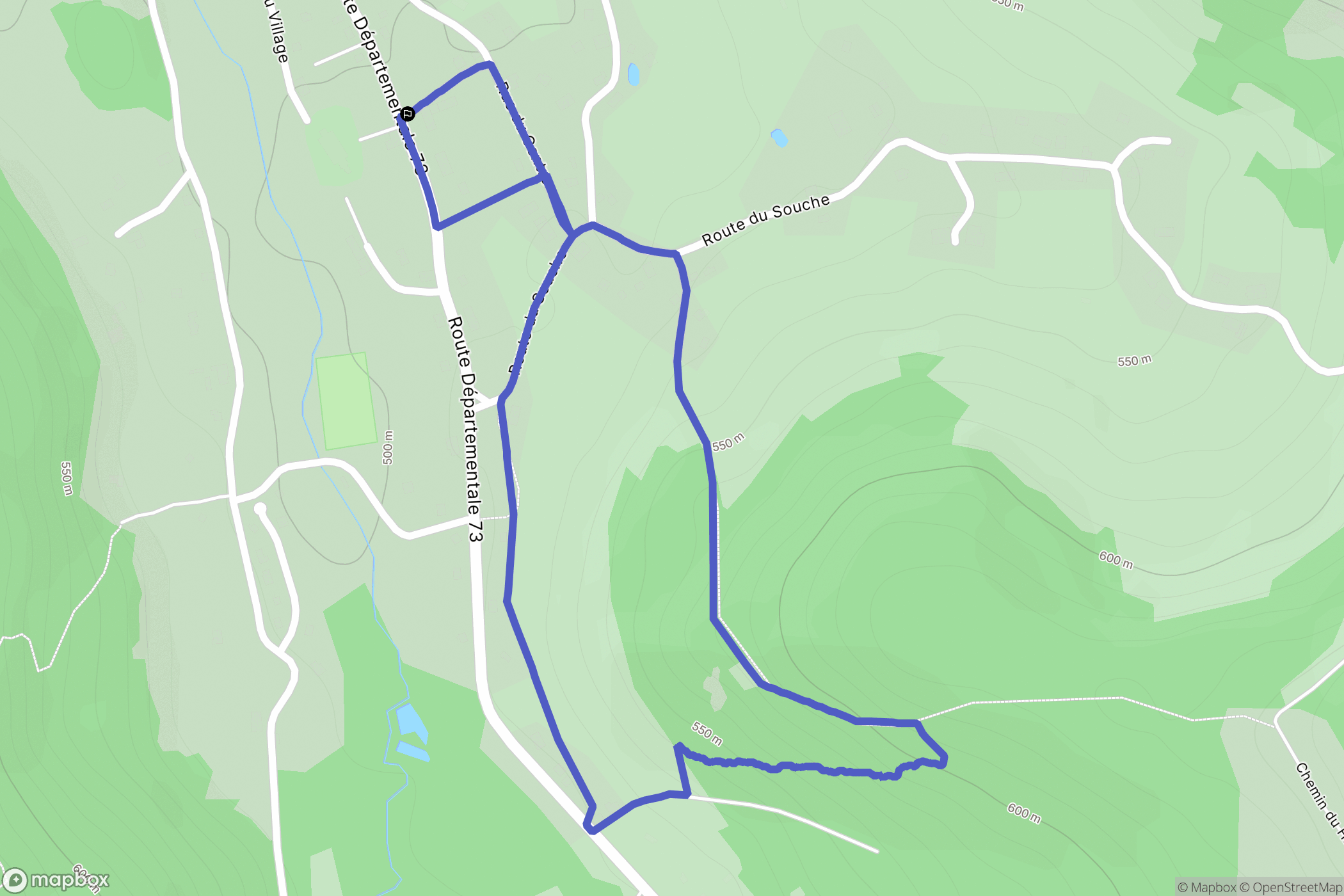 Ban-sur-Meurthe-Clefcy : carte du parcours de randonnée - France