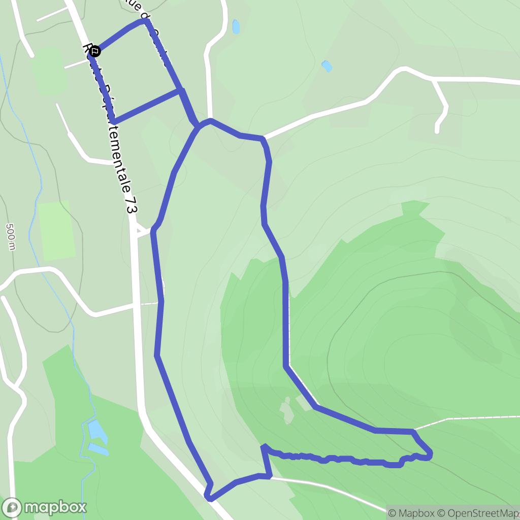 Ban-sur-Meurthe-Clefcy : carte du parcours de randonnée - France