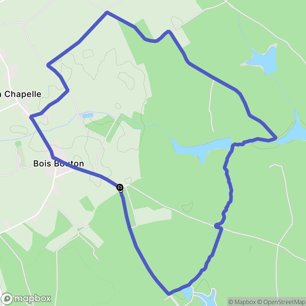 Demigny : carte du parcours de randonnée - France