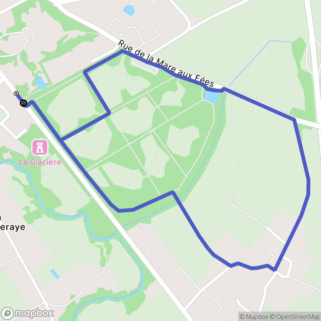 Saint-Fulgent : carte du parcours de randonnée - France