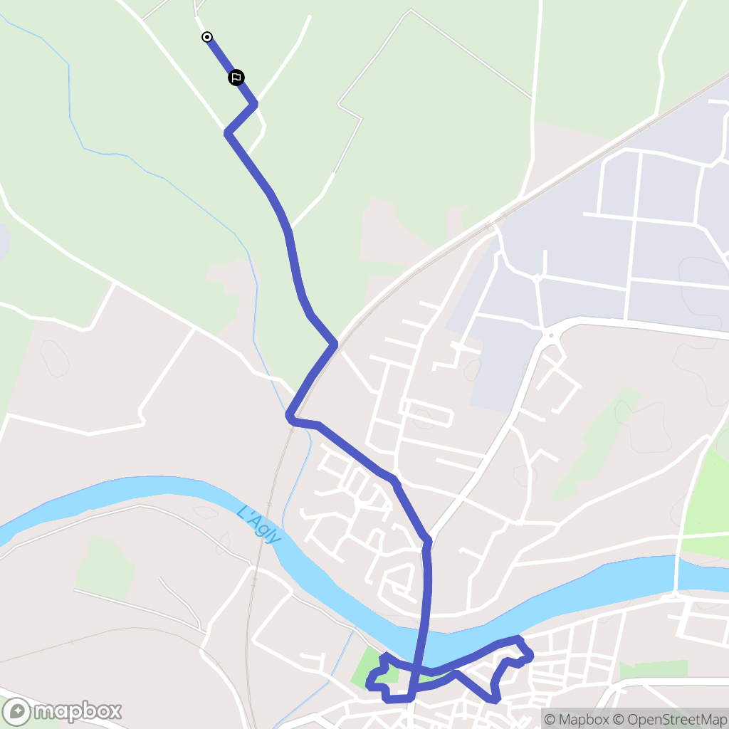 Rivesaltes : carte du parcours de randonnée - France