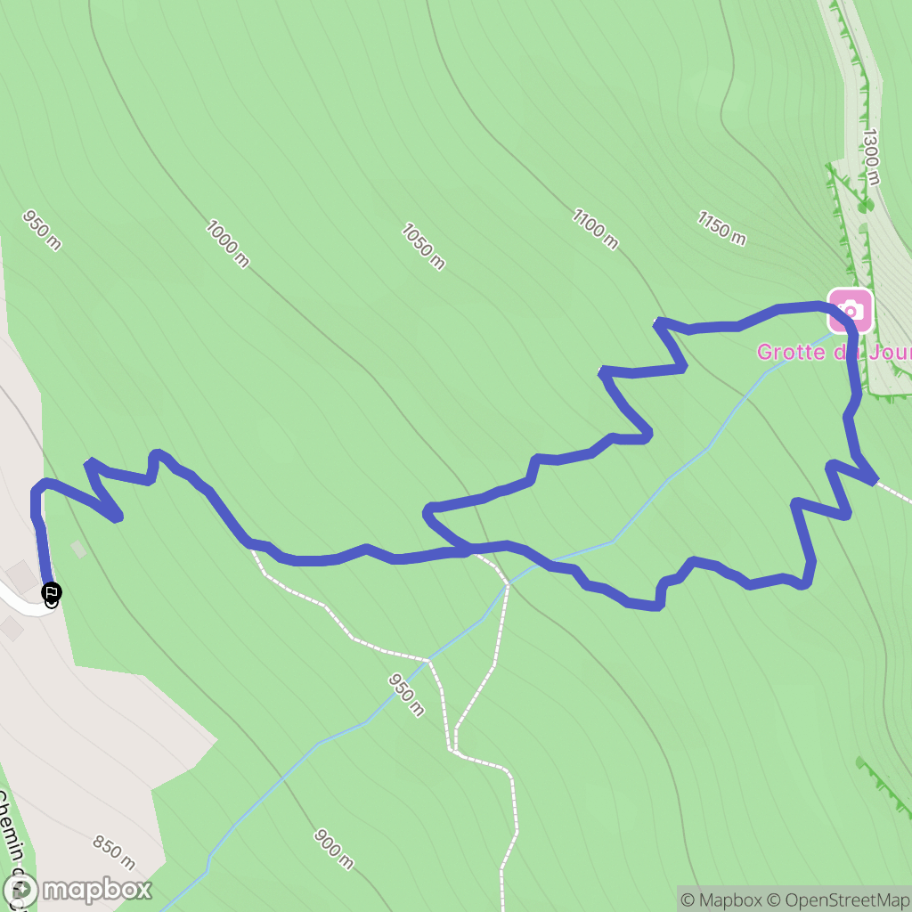 Mieussy : carte du parcours de randonnée - France
