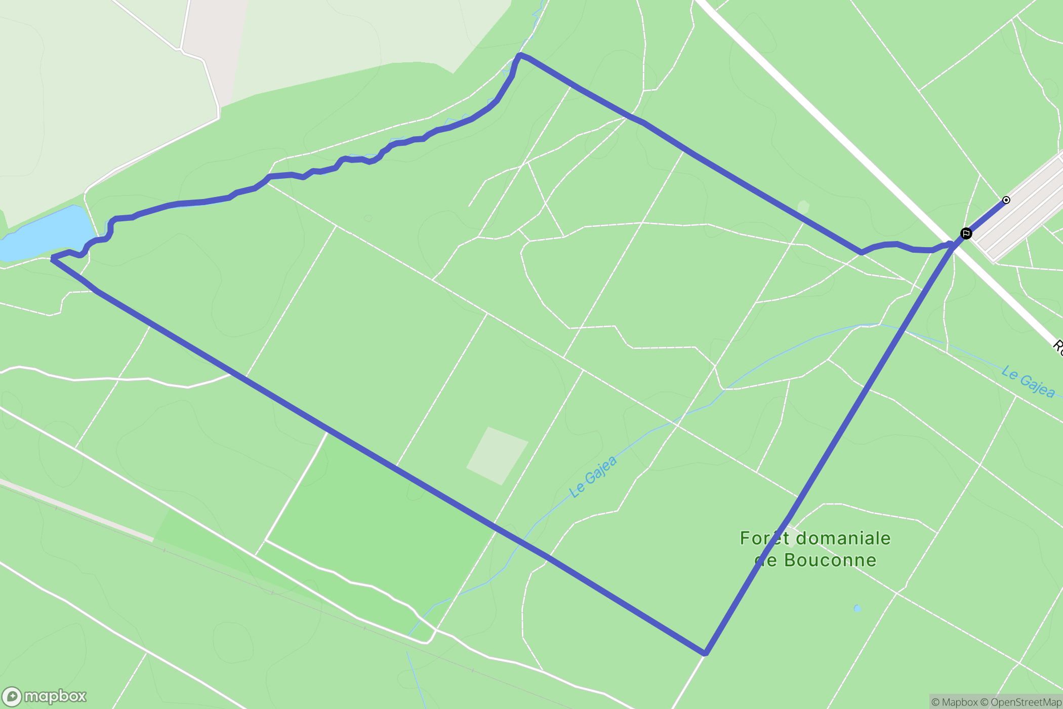 Pibrac : carte du parcours de randonnée - France