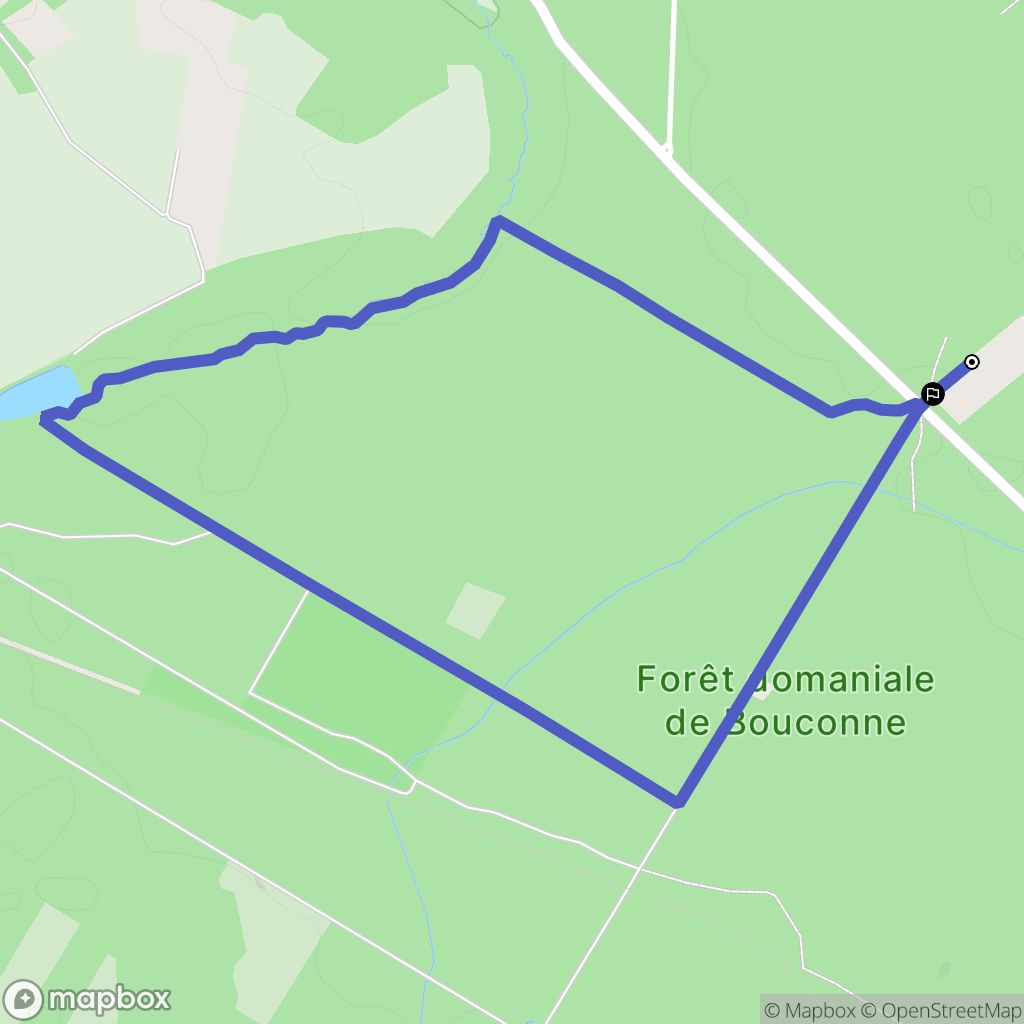 Pibrac : carte du parcours de randonnée - France