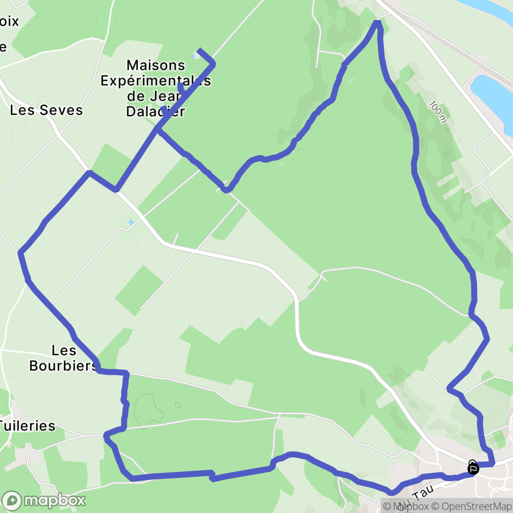 Saint-Julien-du-Sault : carte du parcours de randonnée - France