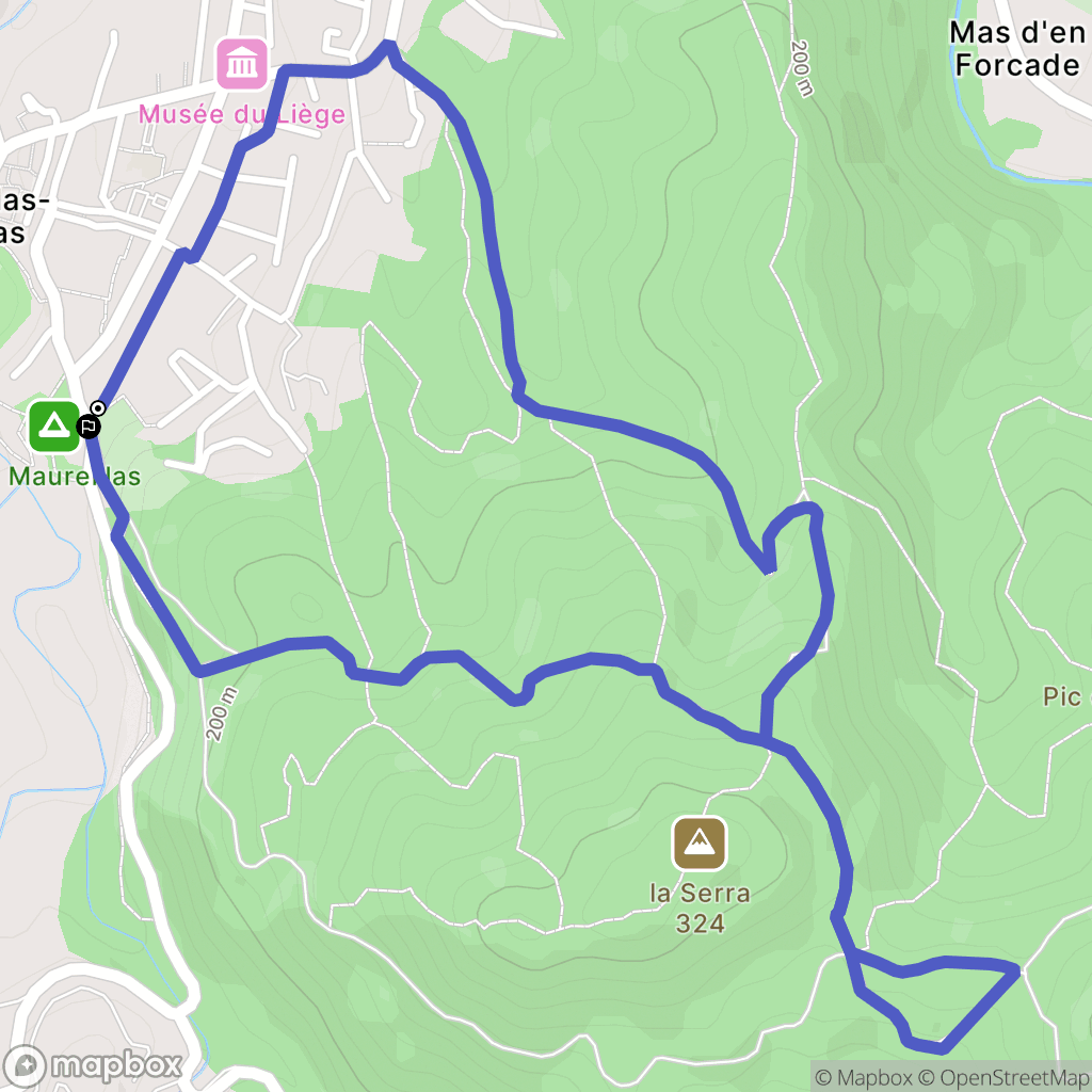 Maureillas-Las-Illas : carte du parcours de randonnée - France