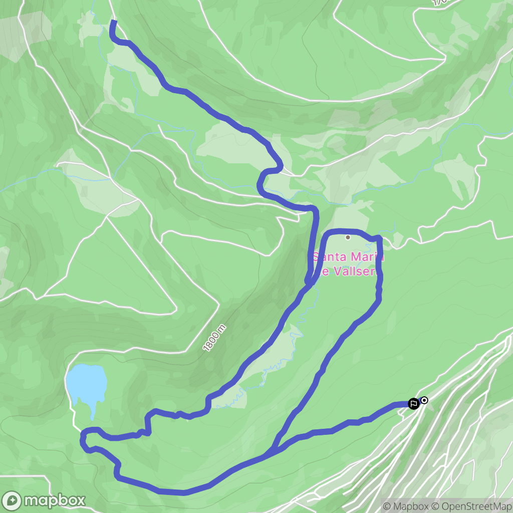 Les Angles : carte du parcours de randonnée - France