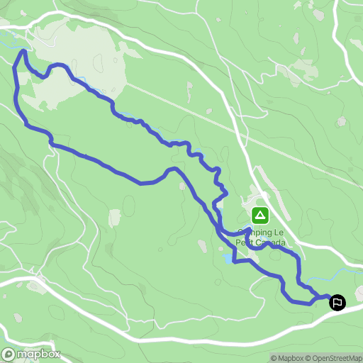 Bolquère : carte du parcours de randonnée - France
