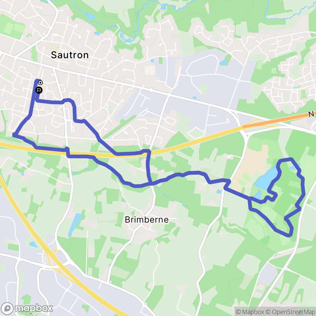 Sautron : carte du parcours de randonnée - France