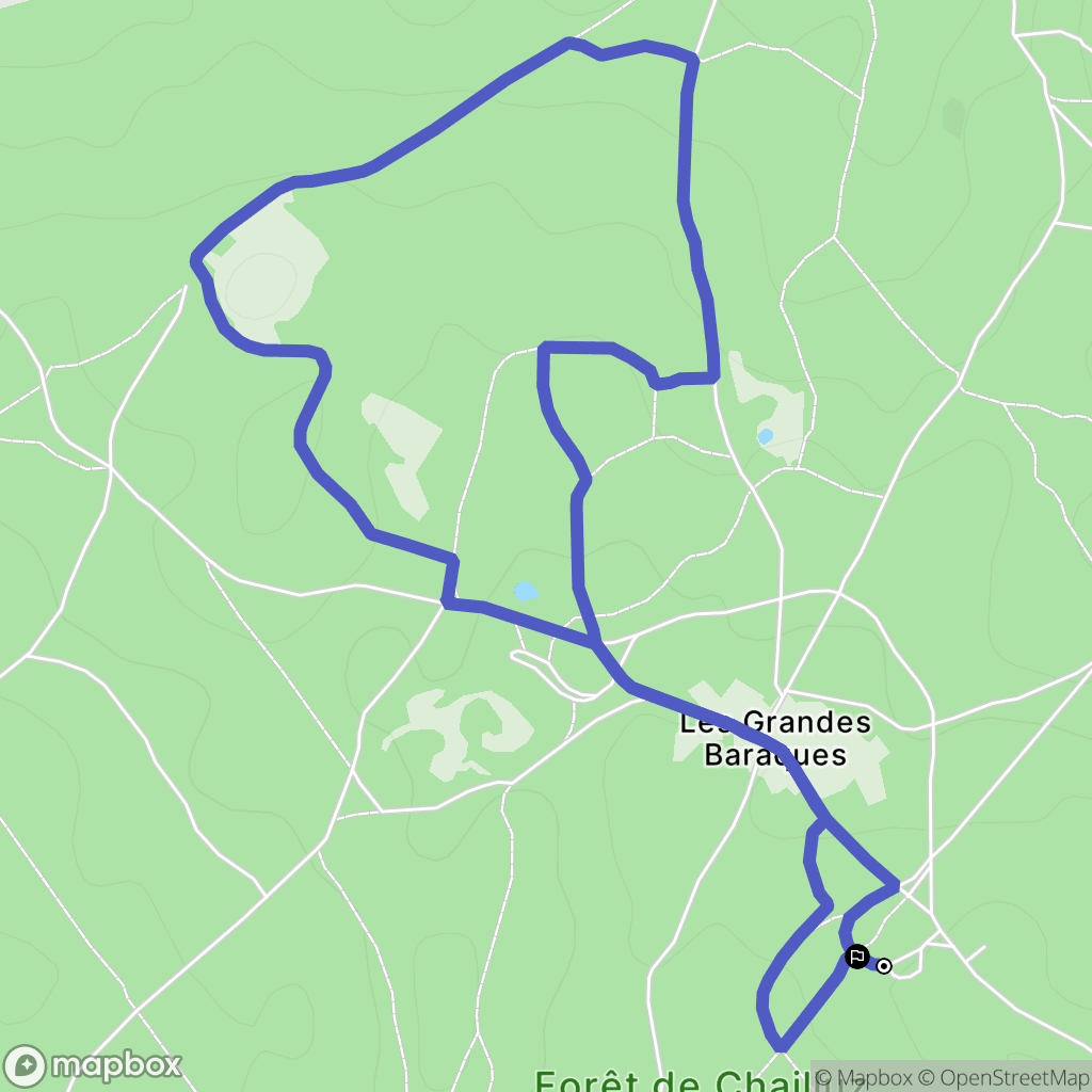 Besançon : carte du parcours de randonnée - France