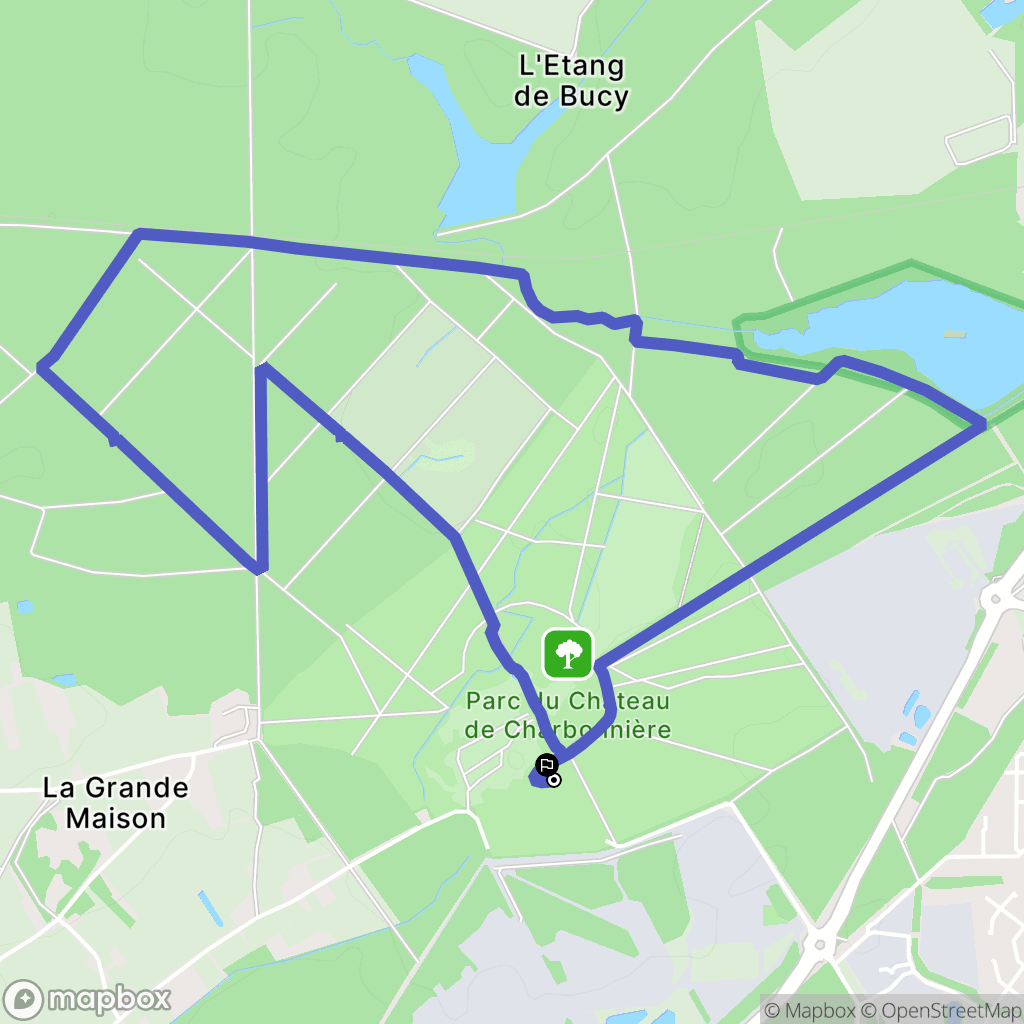 Saint-Jean-de-Braye : carte du parcours de randonnée - France