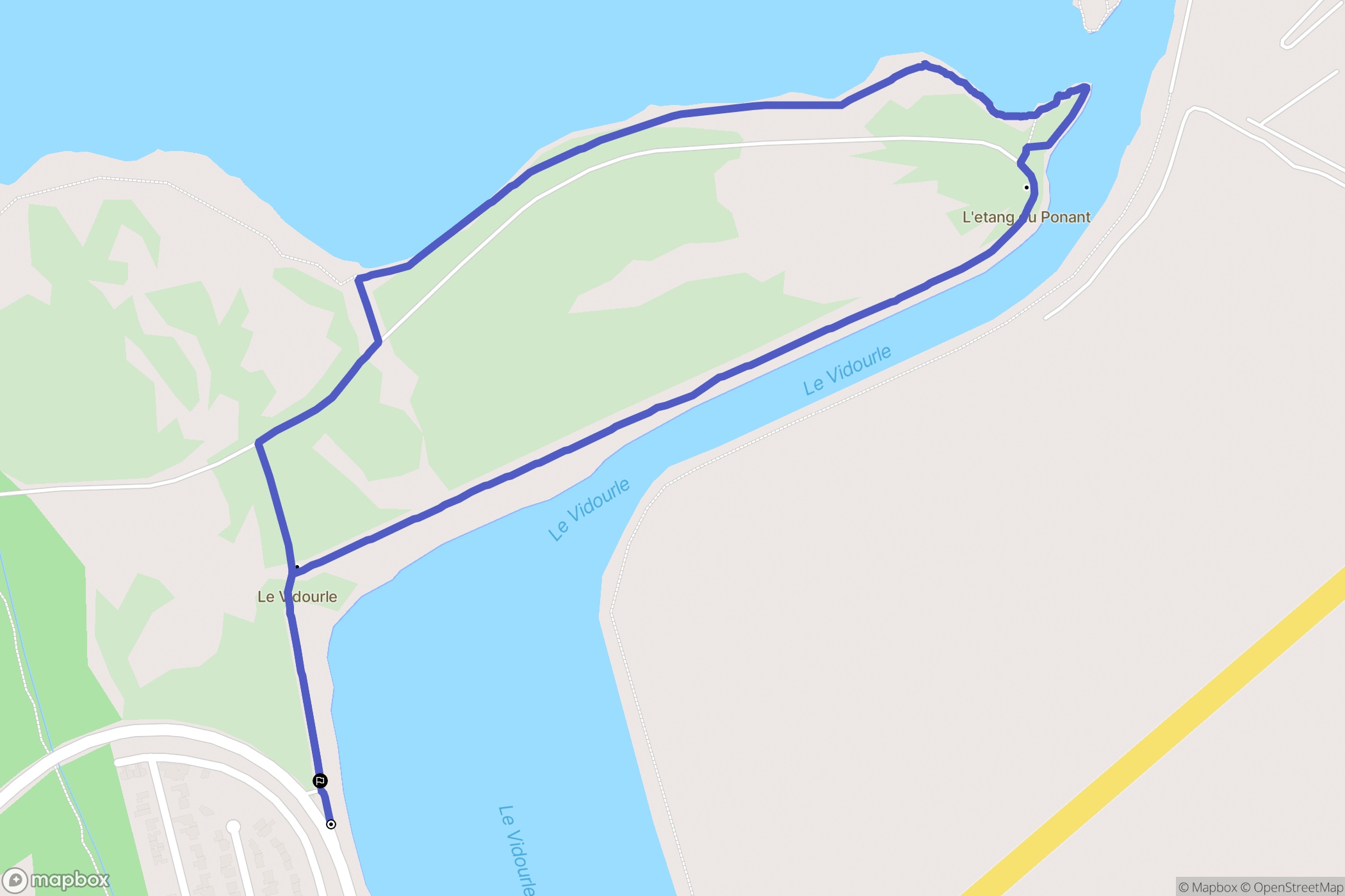 Le Grau-du-Roi : carte du parcours de randonnée - France