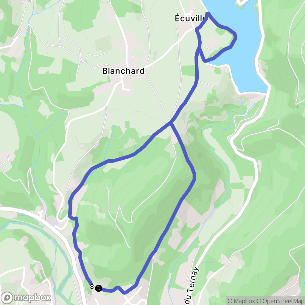 Saint-Marcel-lès-Annonay : carte du parcours de randonnée - France