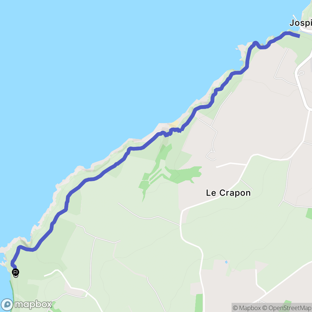 Lamballe-Armor : carte du parcours de randonnée - France