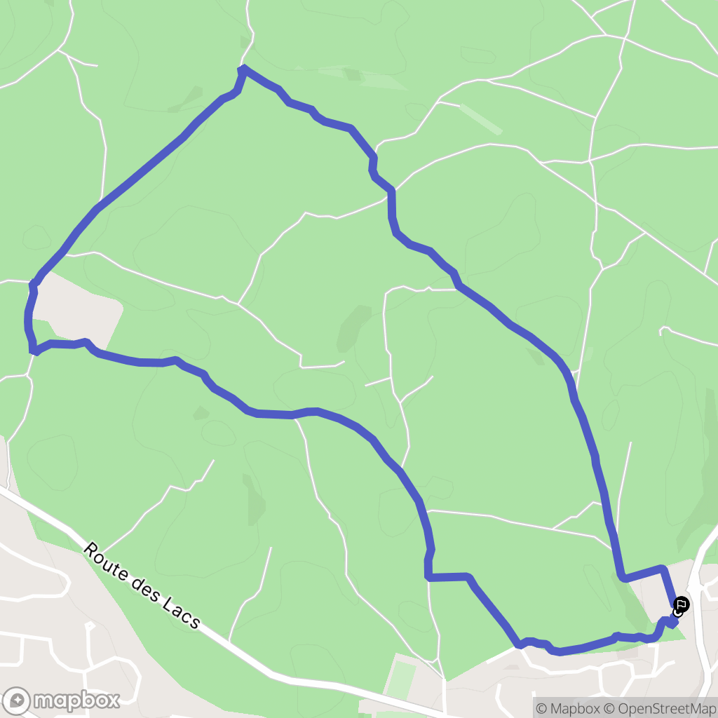 Soorts-Hossegor : carte du parcours de randonnée - France