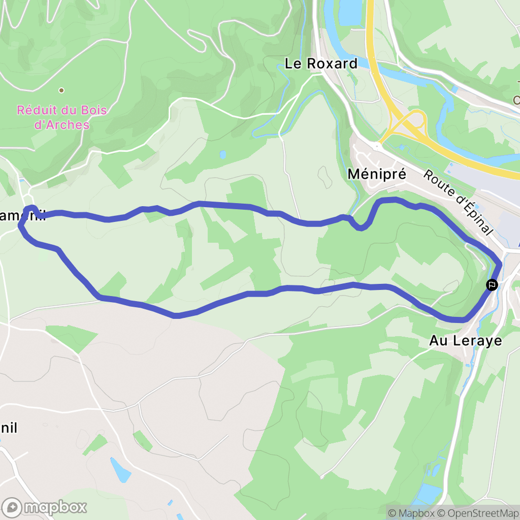 Arches : carte du parcours de randonnée - France