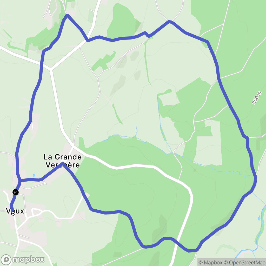 Jalogny : carte du parcours de randonnée - France