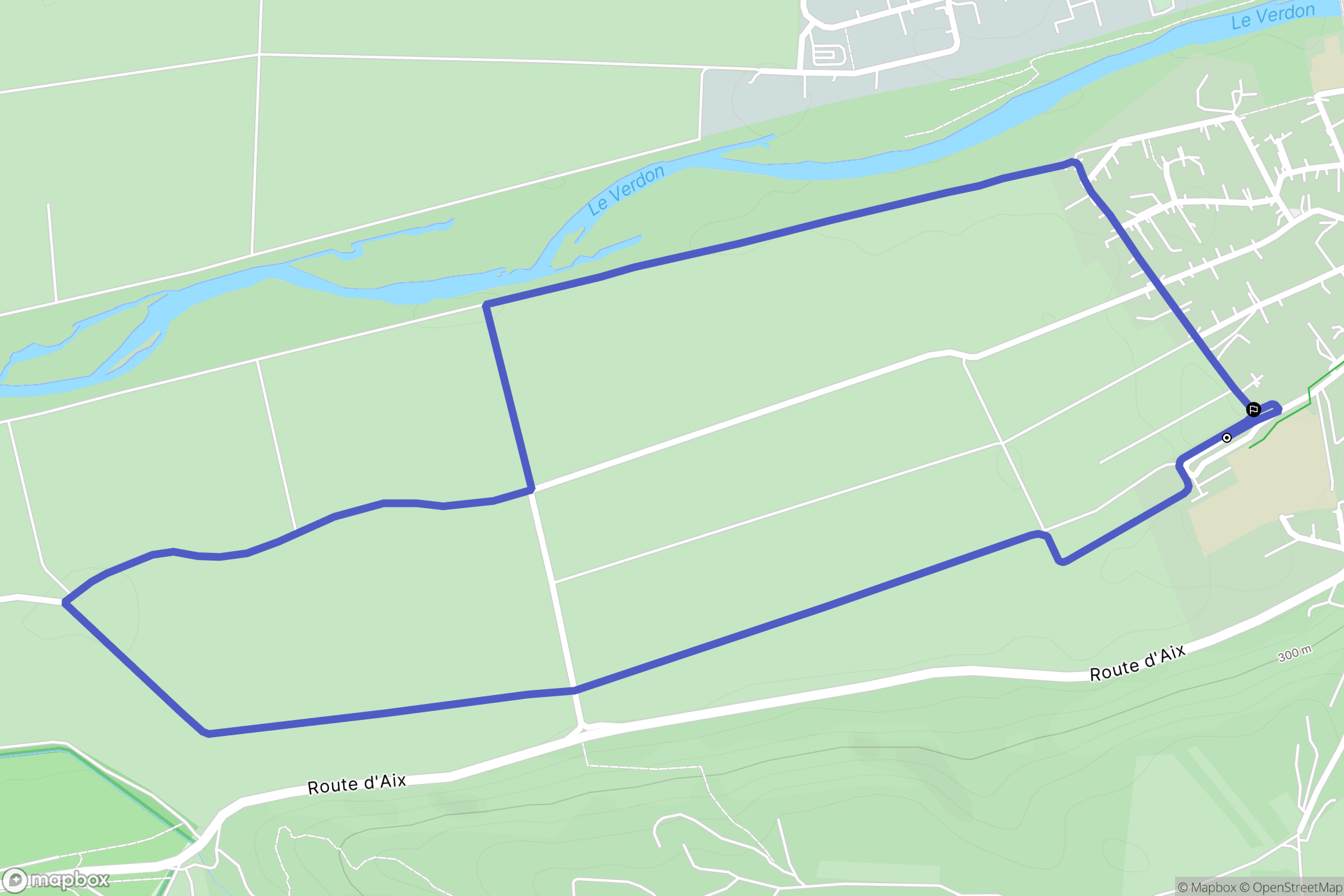 Vinon-sur-Verdon : carte du parcours de randonnée - France