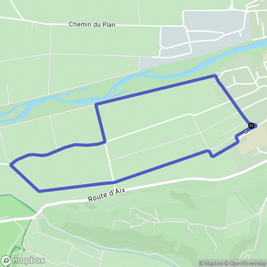 Vinon-sur-Verdon : carte du parcours de randonnée - France