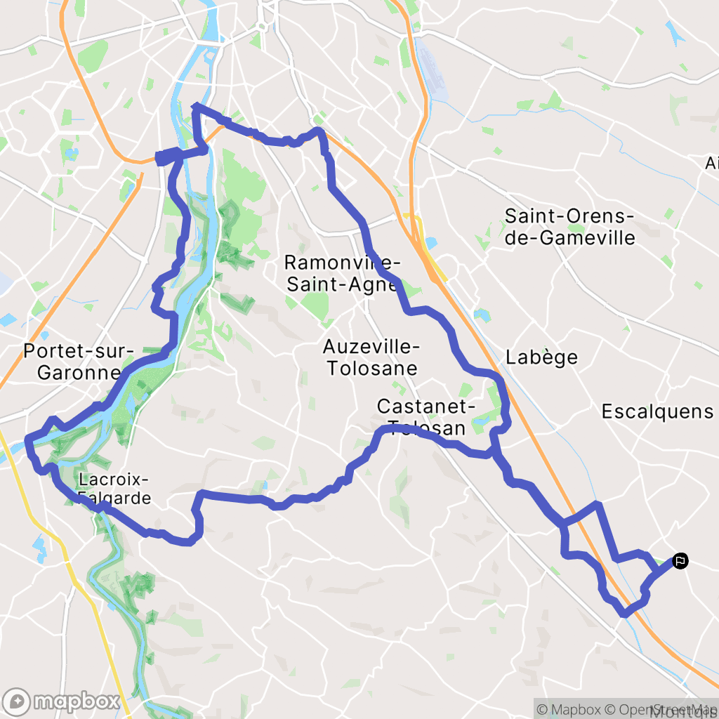 Montlaur : carte du parcours de randonnée - France