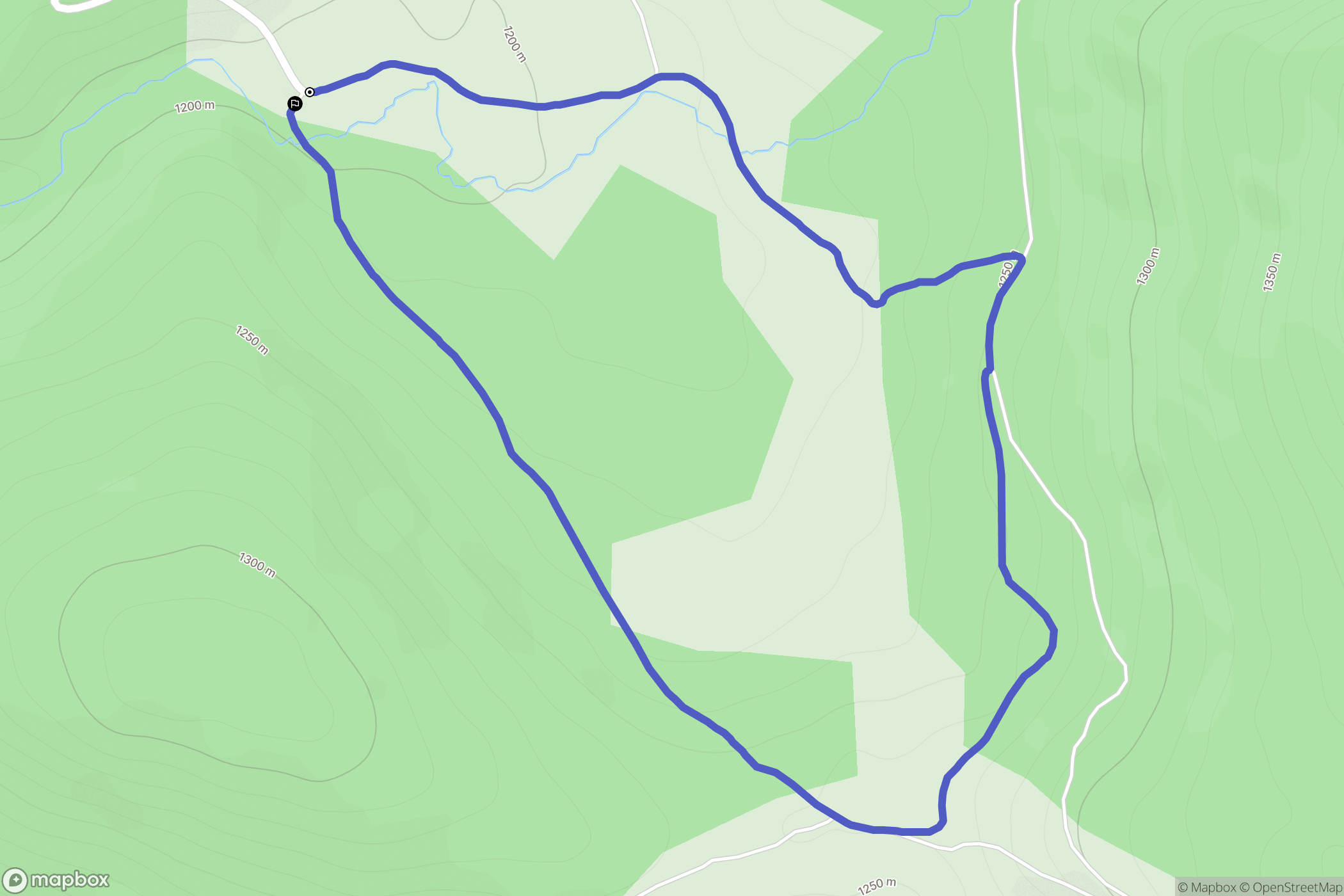 Le Plagnal : carte du parcours de randonnée - France