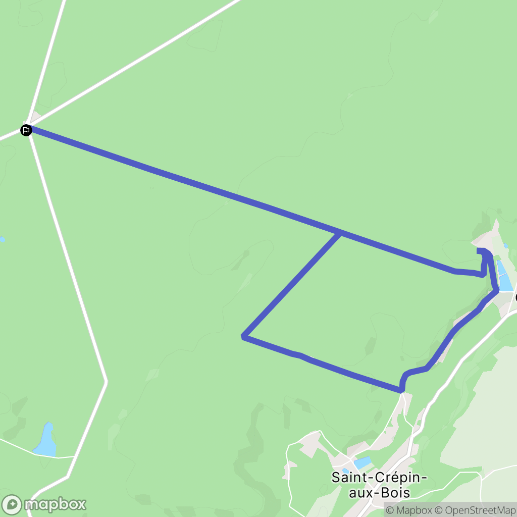 Choisy-au-Bac : carte du parcours de randonnée - France
