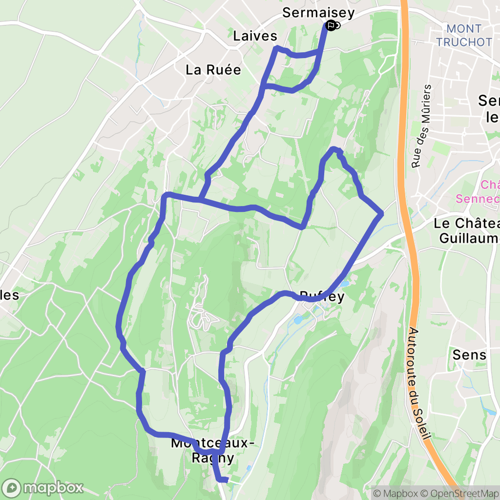Laives : carte du parcours de randonnée - France