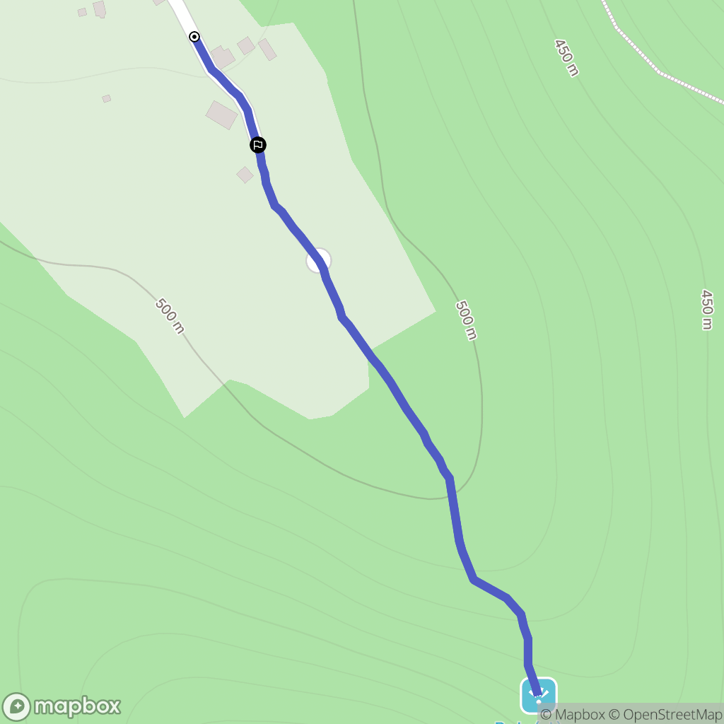 Laval-sur-Luzège : carte du parcours de randonnée - France