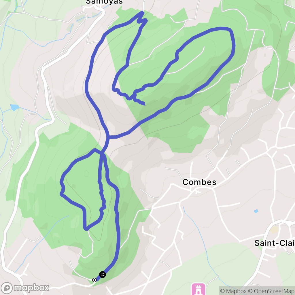 Boulieu-lès-Annonay : carte du parcours de randonnée - France