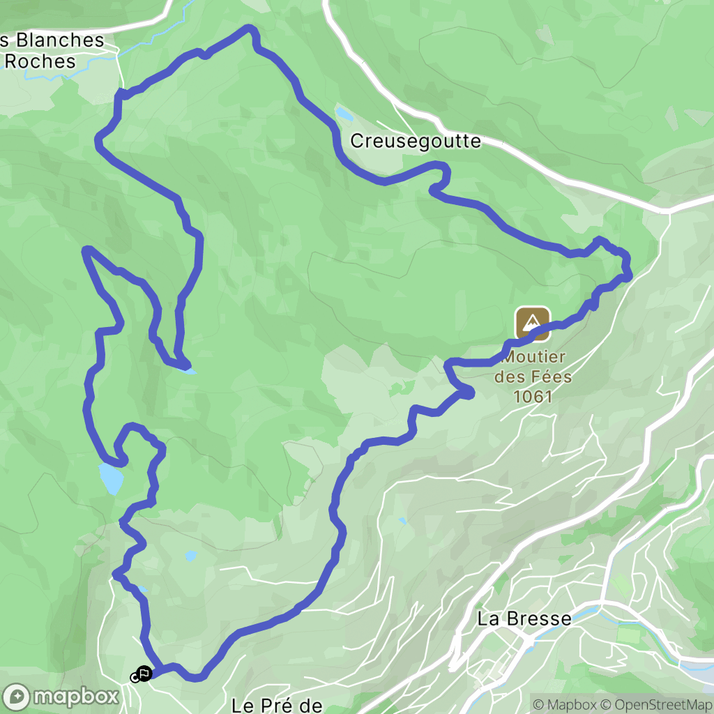 La Bresse : carte du parcours de randonnée - France