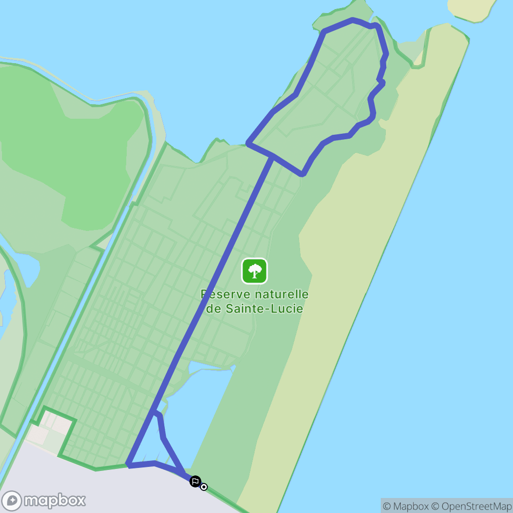 Port-la-Nouvelle : carte du parcours de randonnée - France