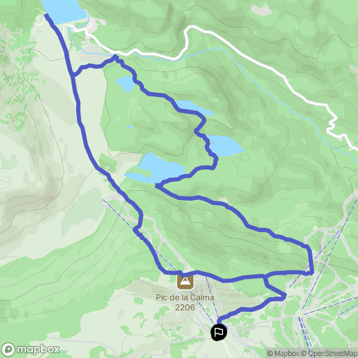 Font-Romeu-Odeillo-Via : carte du parcours de randonnée - France